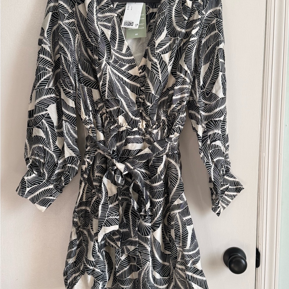 H&M Leaf Print Dress